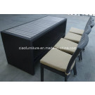 H-CF819 Table with PS-Wood Top and Middle Shelf