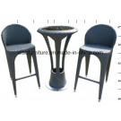 H-CZ-2059 Bar Table with Glass Top, Stainless Steel Base
