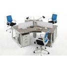 High Quality 120 Degree Curved Office Workstation Cubicle Partition (HF-CD003)