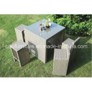 High Quality Outdoor Furniture Rattan Bar Table and Chairs