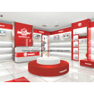 High Quality Wood Kids Shoes Shelf for Children Shoes Shop Furniture
