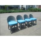 Hot Sale Cheap Comfortable PE Rattan Aluminum Chair