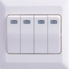 House Wall Switches, Wall Switch 4gang1way