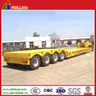 ISO Approved 4axles Concave Beam Cargo Lowbed Semi Trailer