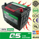 JIS-75D26 12V65AH, Maintenance Free Car Battery