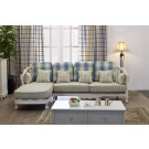 L-Shape Home Fabric Sofa (SQL-857)