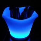 LED Plastic Rectangle Ice Bucket LED Lighted Ice Bucket