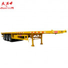 Large Loading Capacity Strong Steel Flatbed Semi Trailer