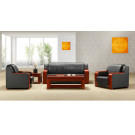 Leather Antique Sofa Set with Wooden Frame (HY-S923)