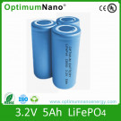 Long Life Cycle Cylindrical Cell 5ah 3.2V LiFePO4