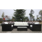 Luxury Round Garden Outdoor Patio Wicker Rattan Sofa (PAS-029B)