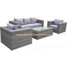 Luxury Round Rattan Sofa (PAS-044.4)