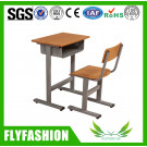 Middle Wooden Single School Student Desk and Chair