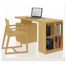 Modern Style Bamboo Office Chair Office Desk Set