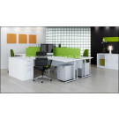 Modern Style Office Workstation with CPU Shelves and Mobile Pedestal (HF-GE02)