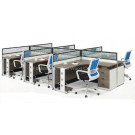 Modern Wall Workstation Screen Modular Workbench Divider Office Partition (HF-CA006)