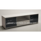 Modern White High Glossy Wood Glass TV Cabinet (SM-D38A)