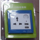 Mulit Type USB Wall Socket, Twin USB Wall Socket, Universal Wall Socket with USB