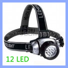 Multifunction High Power Emergency 12 LED Headlamp Head Light with Elastic Strap