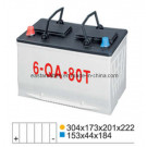 N80 JIS Standard Car Battery 12V 80ah