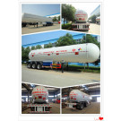 New Condition 3 Axle 59520 Liter (25 Ton) Capacity LPG Semi Trailer