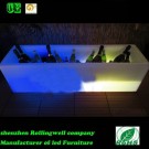Nightclub Furniture Flashing Colors Plastic LED Ice Bucket