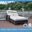 Outdoor Aluminum Synthetic Rattan Furniture Lounger Set