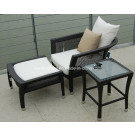 Outdoor Chair with PE Rattan & Waterproof Cushion