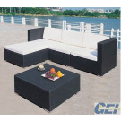 Outdoor Furniture- Corner Sofa Set with Footrest (GE-S0012)