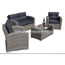 Outdoor Garden Patio Wicker Rattan Sofa (PAS-068)