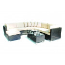 Outdoor Garden Patio Wicker Rattan Sofa (PAS-1201)