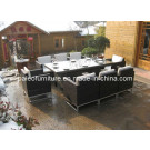 Outdoor Patio Furniture / Wicker Dining Set (PAD-077)