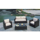Outdoor Patio Wicker Furniture Garden Rattan Sofa (PAS-047)