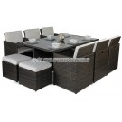 Outdoor Patio Wicker Rattan Garden Dining Table and Chair (PAD-3234)