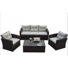 Outdoor Rattan Furniture Modern Garden Wicker Sofa (PAS-1125C)