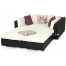 Outdoor Rattan Garden Wicker Sofa Set (PAS-1102C)