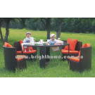 Outdoor Rattan Wick Chair and Table (BP-253)