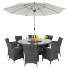 Outdoor Wicker Dining Table and Chair (PAD-1107)