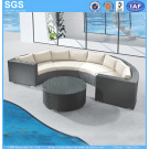 PE Rattan Furniture Curved Sofa Set Outdoor Sofa Patio Sofa