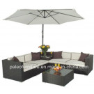 PE Rattan Modern Outdoor Leisure Patio Garden Sofa Furniture (PAS-1122)