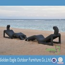 PE Rattan Outdoor Chaise Lounge