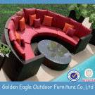 PE UV-Resistant Rattan & Wicker Furniture Leisure Round Sofa