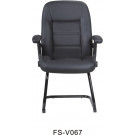 PU Leather Office Executive Visitor Chair (FS-V067)