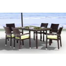 Patio Dining Table and Chair -Rattan/Wicker/Cane Furniture Set