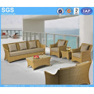 Patio Furniture Holiday Village PE Rattan Sofa