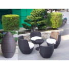 Patio Furniture Poly Rattan Sofa Stackable Outdoor Sofa Set