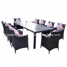 Patio Garden Outdoor Wicker Rattan Dining Set (PAD-3316)