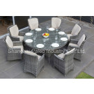 Patio Leisure Furniture Outdoor Rattan Table and Chair Garden Wicker Dining Set (PAD-1413. a)