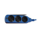 Power Extension Strip, Blue Color