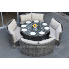 Rattan Furniture Patio Furniture Outdoor Wicker Dining Table and Chair (PAD-1411)